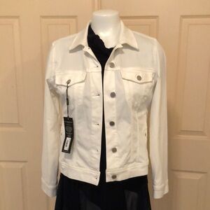 Liverpool Los Angeles Women's White Denim Jacket